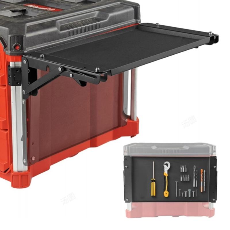 Рабочее место с креплением для инструментов, с магнитным лотком, складная алюминиевая конструкция, столешница, механизм быстрого освобождения для ремонта