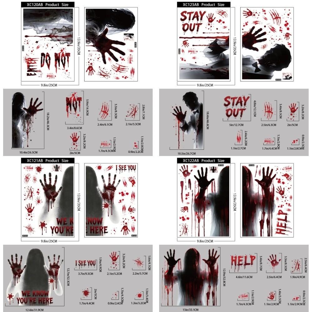 Ghost Claws Scary Ghost Window Sticker Spooky Party Door Stickers Party Supplies