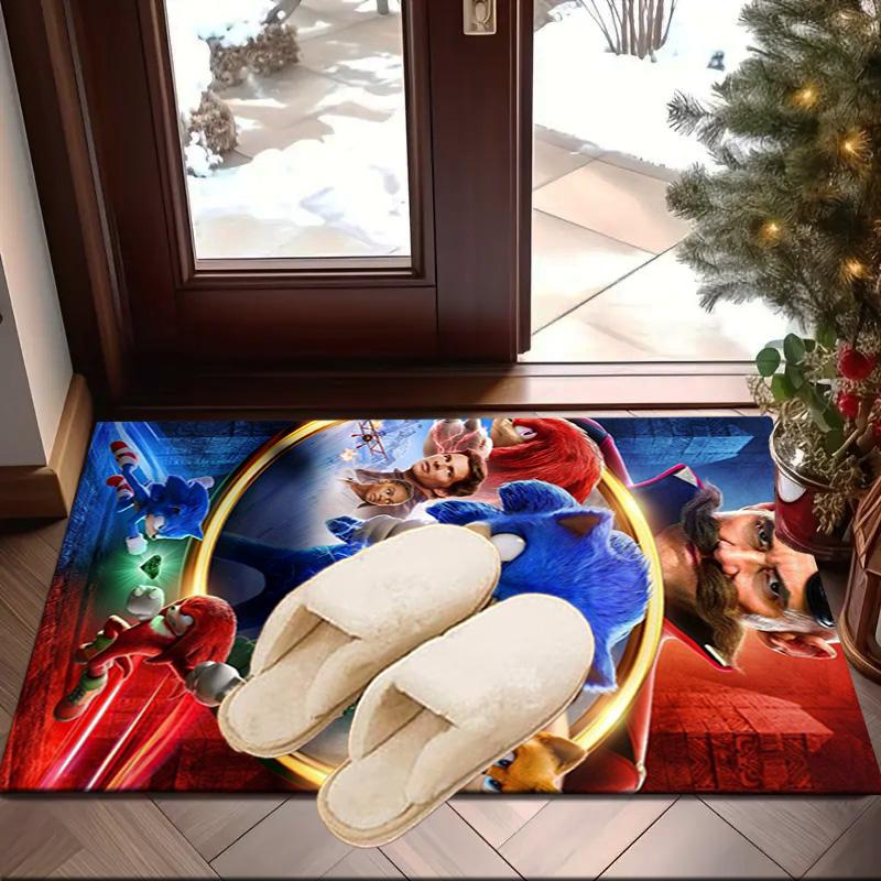hedgehog Speed Lightning Leap Carpet, Chair Rug,Rug for Office Bedroom living rooms, Doormat decor Fan Gift Christmas Gift