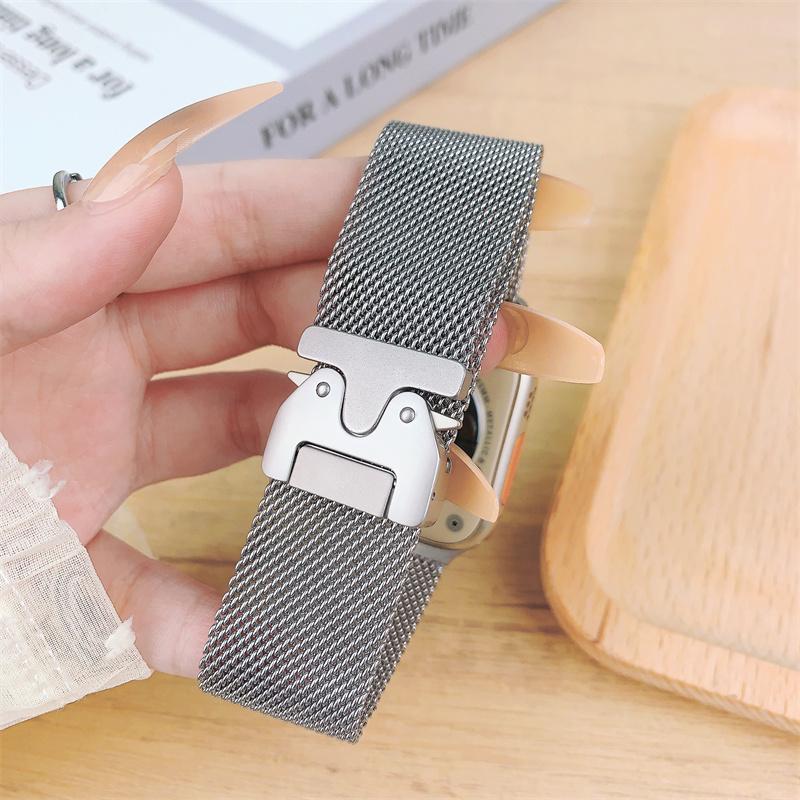 Ремешок-петля для Apple watch 10 9 8 7 41 45 мм 46 мм Ultra/2 49 мм Мужской женский металлический ремешок для iWatch 6 5 SE3 44 40 42 мм Ремень