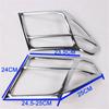 High Quality 2pcs ABS chrome Electroplating  for nissan NAVARA d40 2007-2013 headlamp front light head light plated
