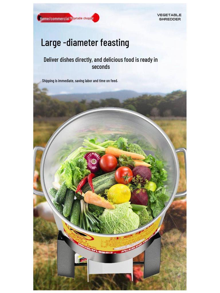 Stainless Steel Vegetable and Fodder Chopper for Poultry