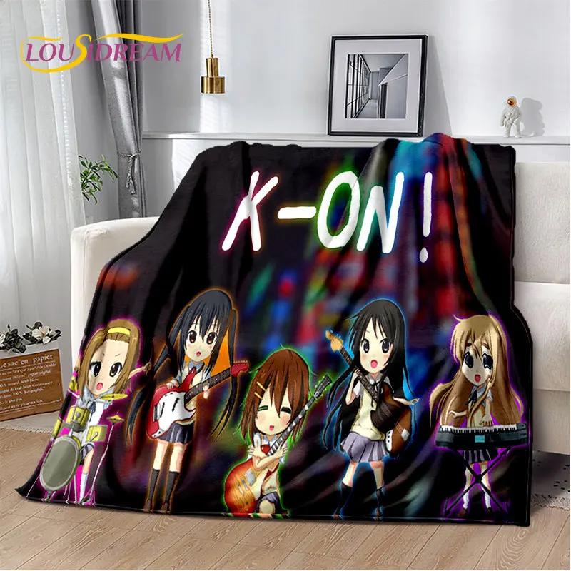 K-ON Cartoon Cute Lolita Kawaii Girls Мягкое плюшевое одеяло, фланелевое одеяло, плед для гостиной, спальни, кровати, дивана, пикника