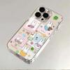 Funny Miffy Rabbit Transparent Case for Apple 13, 14, 15, 16, XS, and 17 Pro Max