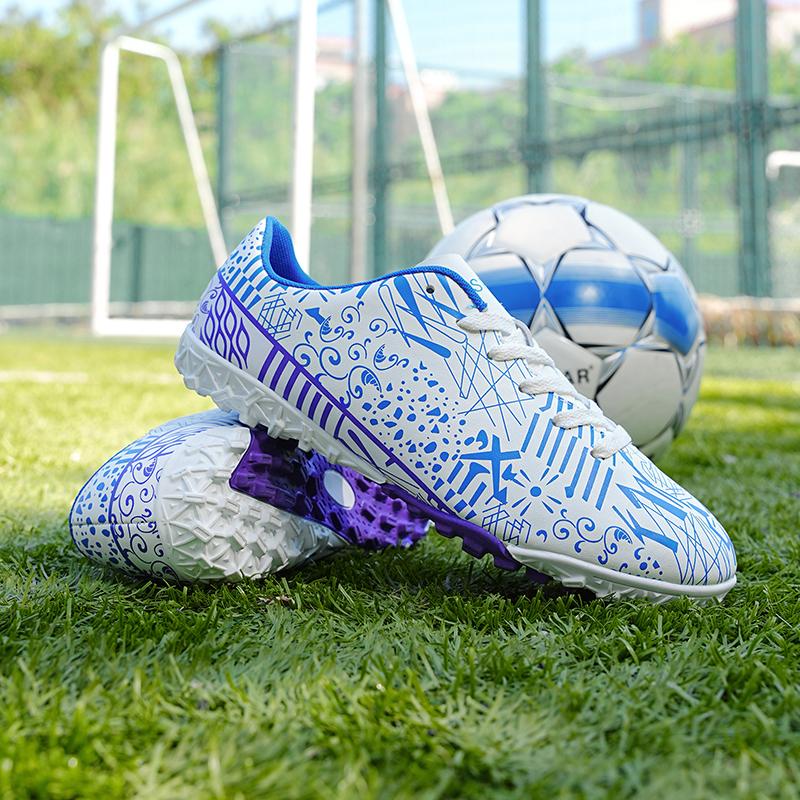 Новые мужские уличные футбольные бутсы женские футбольные бутсы мужские кроссовки обувь школьные кроссовки для мальчиков кроссовки с длинными шипами