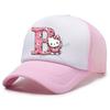 Hello Kitty Baseball Cap for Kids Adult Cartoon Letter Mesh Cap Kawaii Peaked Hat Pink Summer Cap Girls Woman Accessories Gift