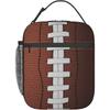 American Football Ball Lunch Bag Insulated Lunch Box for Boys Girls Durable Portable Adults Cooler Bento Tote with Side Pocket