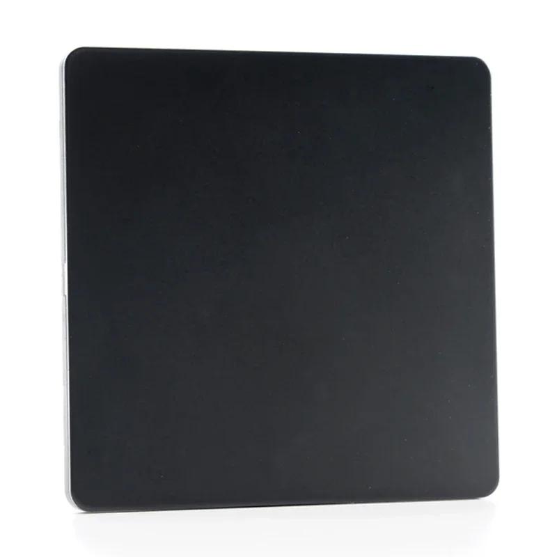 86 Тип Ретро Выключатель 1-4 Gang 2 Way Настенный Светильник Латунный Рычажный Переключатель Черный Матовый Нержавеющая Стальная Панель Розетка EU FR