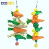 1PC Small Pet Chewing Toy Hamster Rabbit Hand Woven Carrot Corn Vine Ball Toy Birdcage Hanging Accessories
