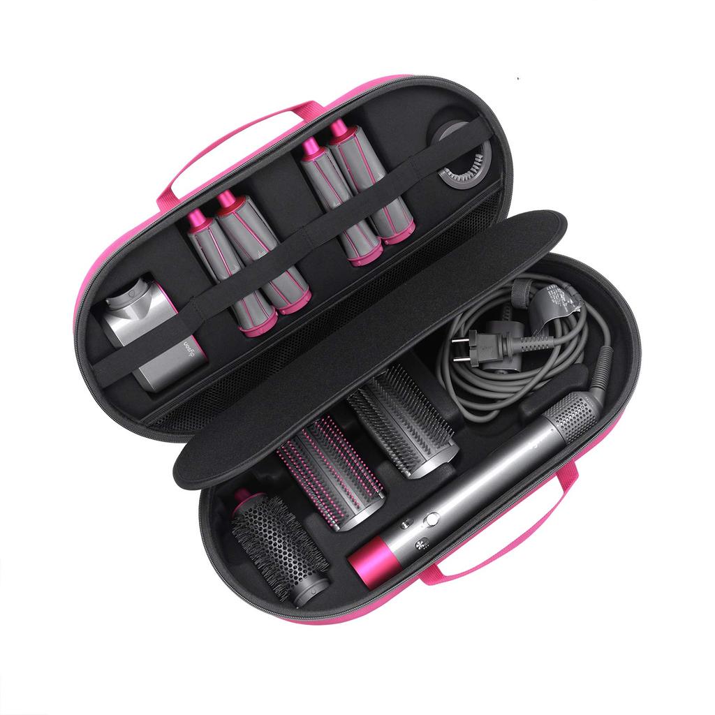 RLSOCO Чехол для хранения щипцов для завивки Dyson Airwrap, совместимый с Dyson Curling Styler, аксессуары для завивки волос, розовый стайлер, можно сушить, нельзя утюжком,