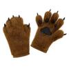 Furry Cosplay Costume Gloves Cartoon Puppy Claw Mittens Cute Plush Cat Paw Gloves  Gifts