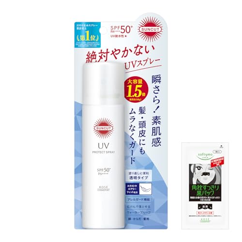 Солнцезащитный спрей KOSE Protect UV SPF50+ PA++++ 90г, солнцезащитное средство большого объема в комплекте.