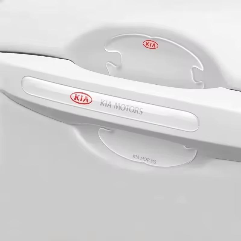 Для Kia Morning Picanto Rio Stonic Sportage Ceed Optima Forte 5 3 4 K Прозрачные Наклейки-Защитки на Ручки Дверных Чаш Автомобиля