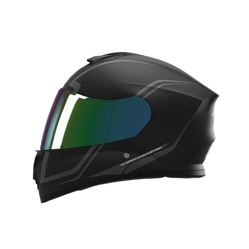 Full Face Motorcycle Helmet Electric Scooter Riders DOT CCC Certified All-Season Use ABS Material