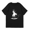Autumn Pure Cotton Cute Little Devil In Cape Printed T-shirt Fashionable Skin-friendly Personalized Large Size Couple T-shirt