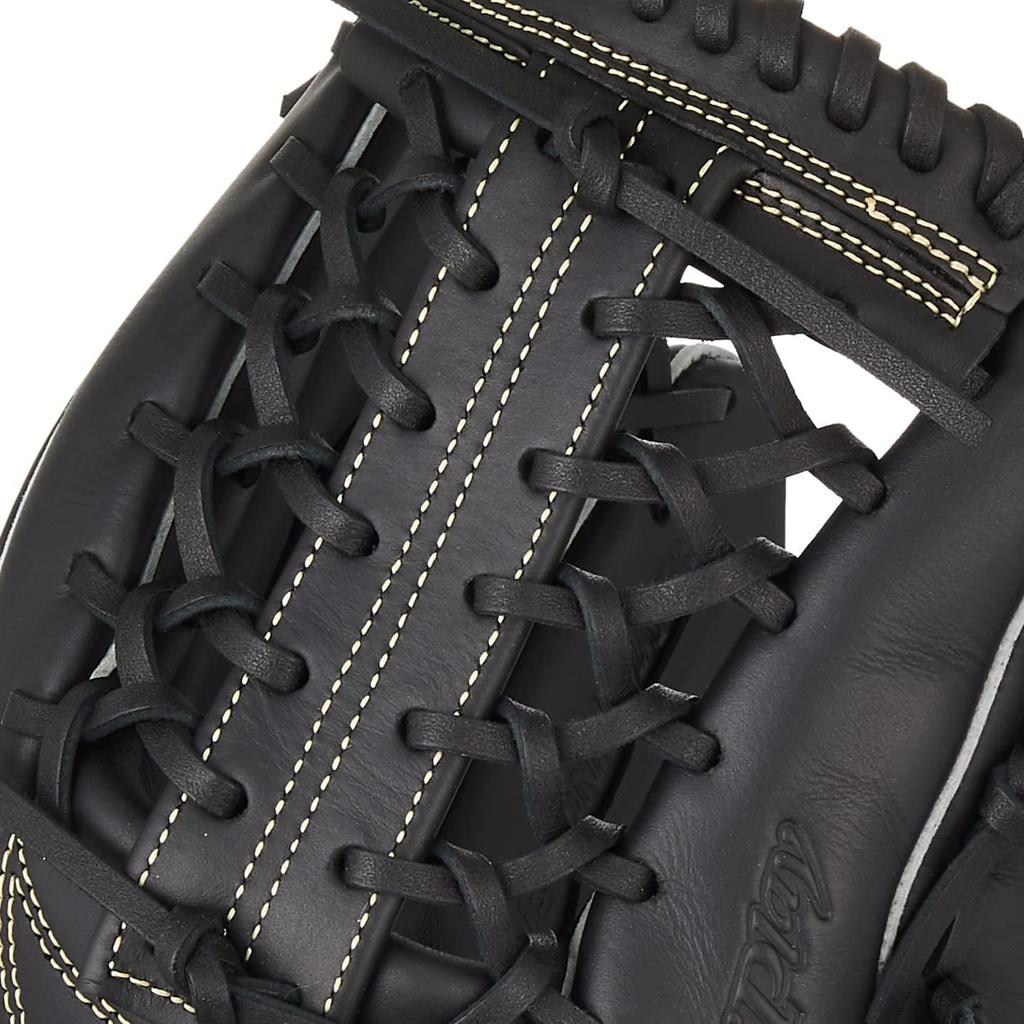 Перчатки для бейсбола и софтбола ZETT Rubber Fine Play All Round Black Seating Champagne Gold For Throwing BSGB3910AZ (Перчатка) Резьба правая