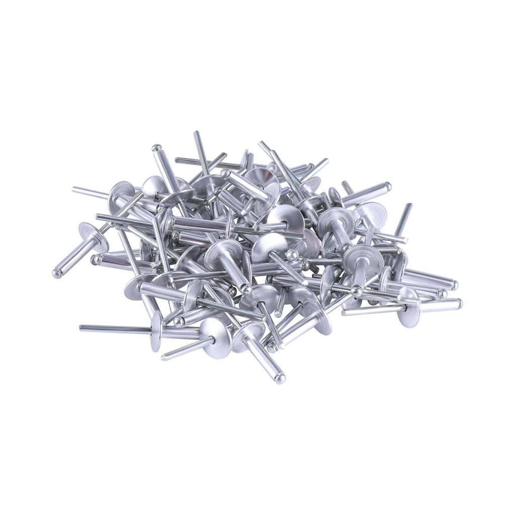 60/100pcs Aluminium Large Flange Head Blind Rivets Pull Decoration Pop Nail Aluminum Rivet