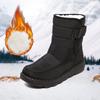 Модные ботинки женские зимние меховые женские ботинки на платформе женские туфли больших размеров сохраняющие тепло женские новые зимние ботинки на плоской подошве