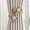 Flower Shape Flower Curtain Ties Handmade Curtain Strap  Curtains Accessories