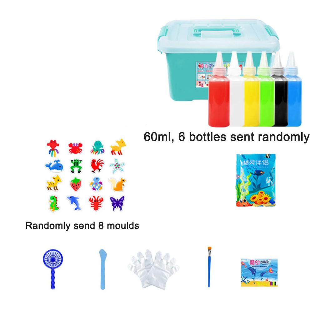 DIY Fairy Magic Water Elf Ocean Mold Companion For Kids 3D Handmade Kits Aqua Fairy Gel Toy Set Handicraft Educational Toys Gift