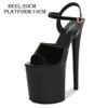 Women 20cm Heel Sexy Dance Sandals Send from Russian Naked Color Pole Dance Party 10cm Platform LFD
