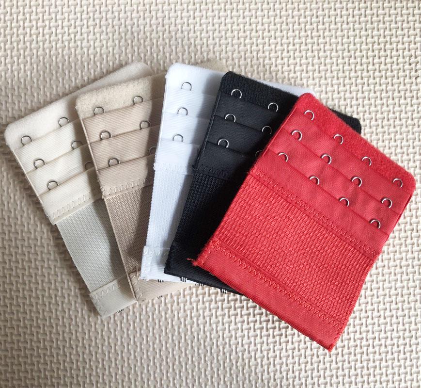 1PC Bra Extenders Strap Buckle Extension 3 Rows 4 Hooks Clasp Straps Bra Strap Extender Sewing Tool