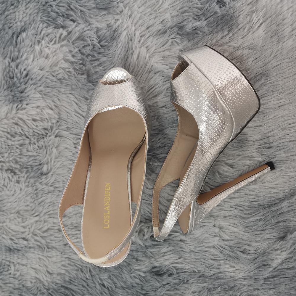 Туфли-лодочки унисекс для трансвеститов, королевские туфли, сексуальные туфли с открытым носком, ремешок на щиколотке, каблук с открытой пяткой, платформа, высокие каблуки, шпильки, большие 43 44