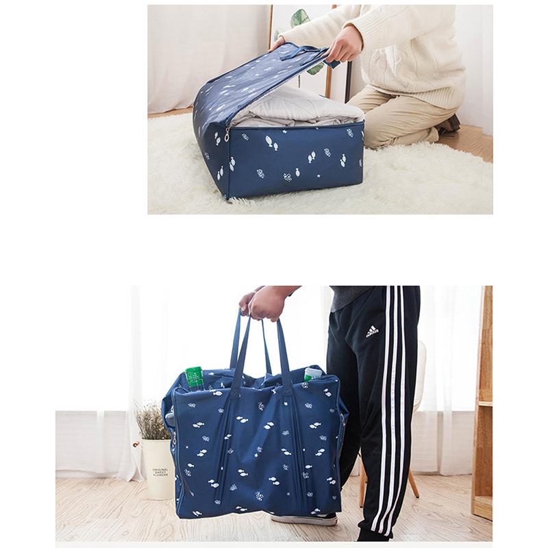 Складная водонепроницаемая сумка-тоут большой емкости, дорожная сумка, органайзер для хранения вещей, сумки на молнии, упаковочные кубики для дорожной сумки