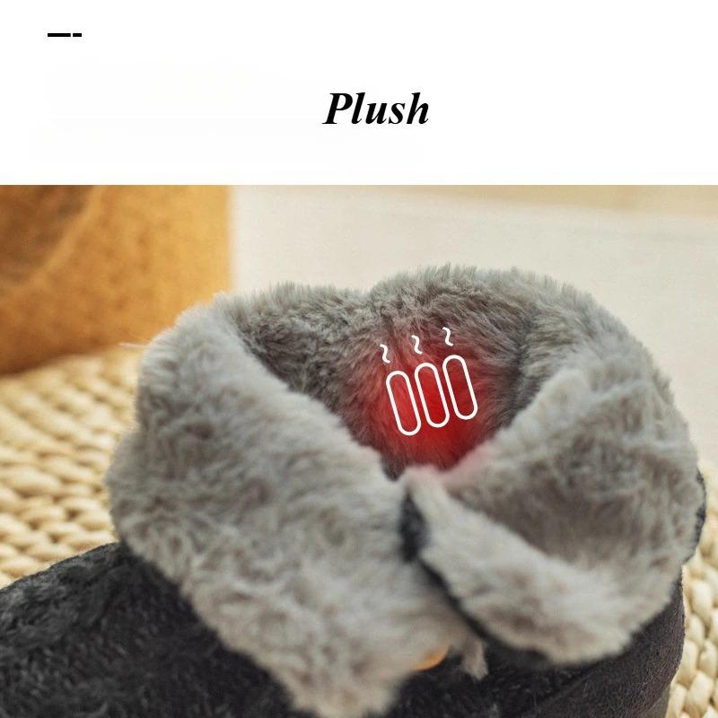 Теплые зимние пинетки для женщин и мужчин, тапочки-пинетки, плюшевые, для дома и улицы