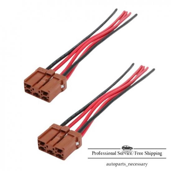 2Pcs New Headlight Connector Plug Harness For Acura Integra Type R US Stock