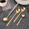 304 Stainless Steel Long Handle Spoon for Seasoning, Coffee, Milk Tea, Dessert, and Honey