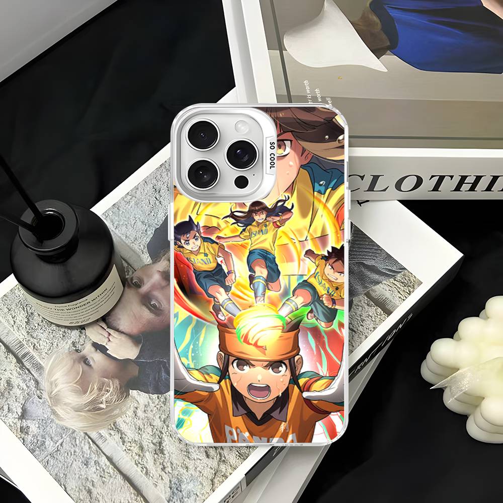 Axel Blaze Firestorm Inazuma Eleven Anime Phone Case For iPhone 17 16 15 14 11 12 13 Pro Max Pro Plus Colored Silver Cover