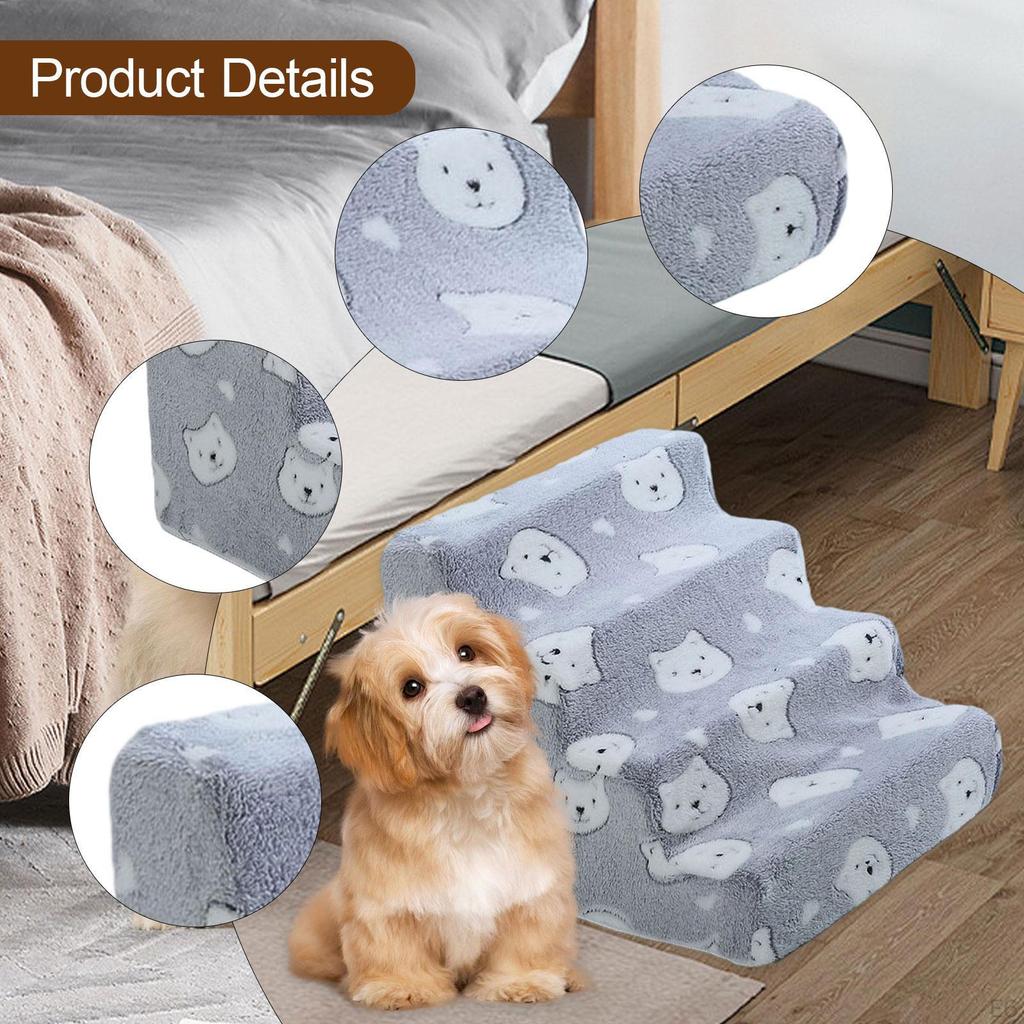 Лестница для собак Ступени Удобная Лестница для лазания питомцев для дивана, софы, высокой кровати