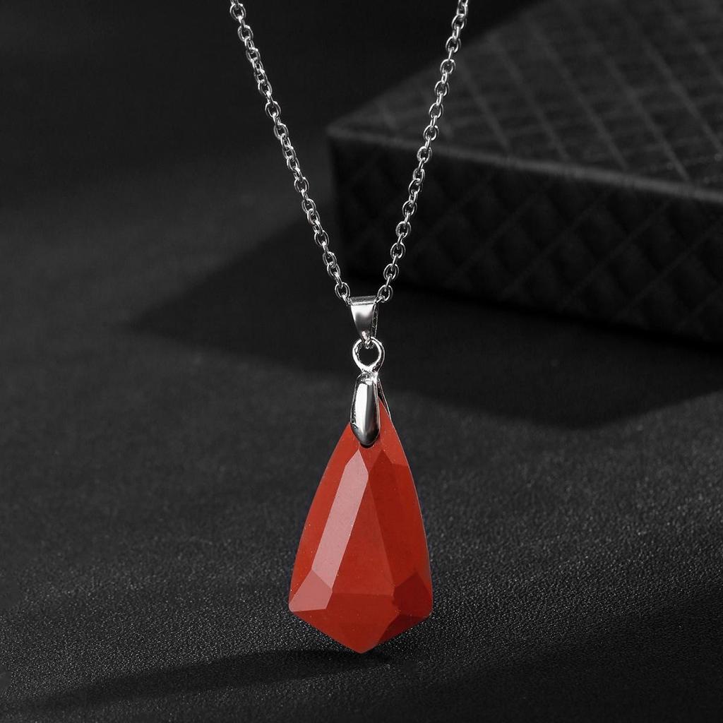 Богемское ожерелье с подвеской из аметиста