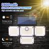 Solar Outdoor Light with Motion Sensor 333 LED Waterproof 5M LineSolar Floodlight 3 Modes 240º Solar Light for Garden Garage