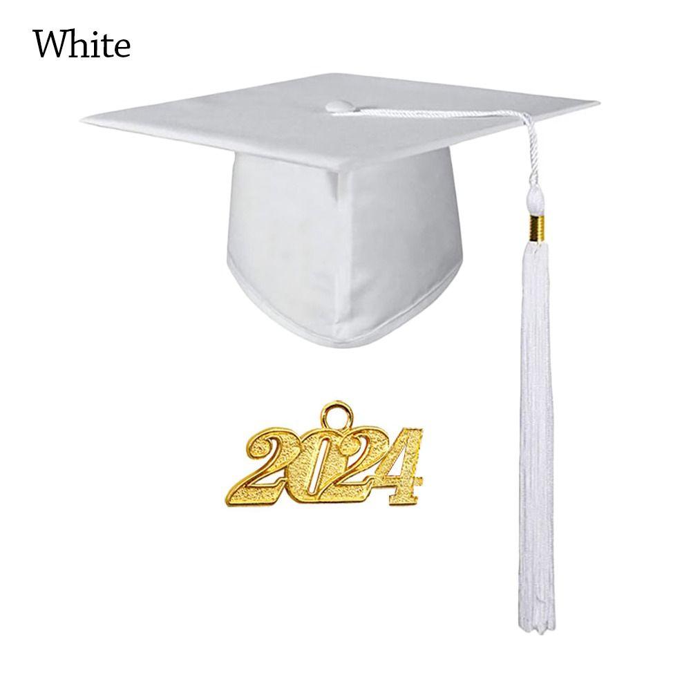 Церемония вручения диплома Выпускная шляпа Поздравления для выпускных вечеринок Унисекс Кепка из миномета