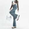 Denim Micro Flared Trousers Women's Pant Fashion Slim High-waisted Retro Elastic Raw Edge Flared Trousers