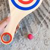 Elastic String Wooden Paddle Ball Game Wooden Paddles with Ball  Hand Eye Coordination