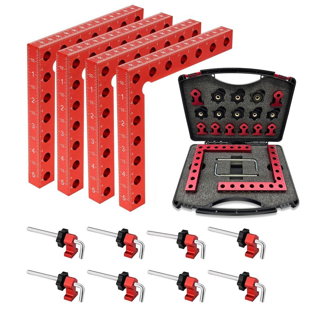 L Shape Corner Clamps 90 Degree Woodworking Positioning Block Drawers Assembly