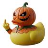 Halloween Middle Finger Duck Spooky Skull Bat Pumpkin Duck Figurine Resin Desktop Ornament for Holiday Home Office Decor