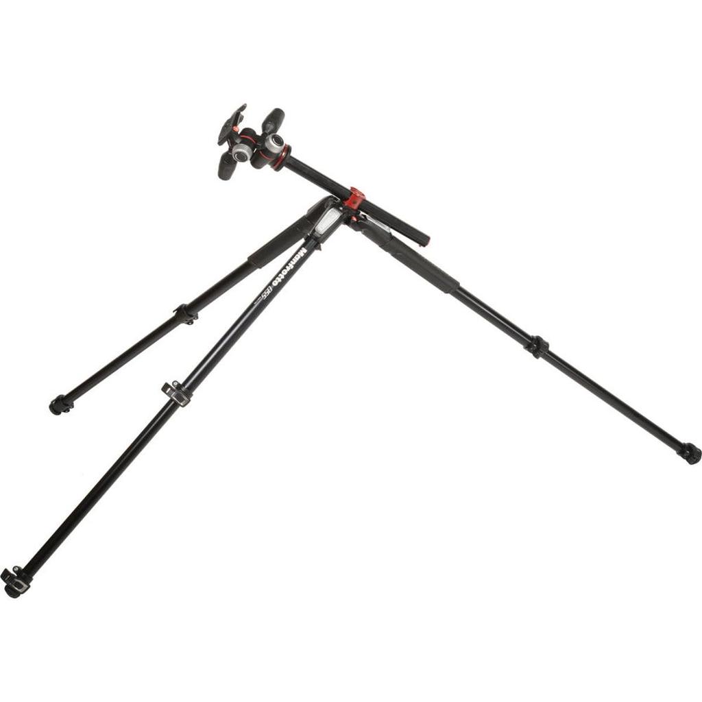 Manfrotto Professional 055 Series 3 Sections RC2 Head Kit MK055XPRO3-3W Tripod, Aluminum, + 3-Way