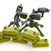 BrickBounty Guns Weapons Weapon Pack Compatible with Major Brand Building Includes Military WWII Military SWAT and Ammo 130-Pcs - - Blocks, Helmets,