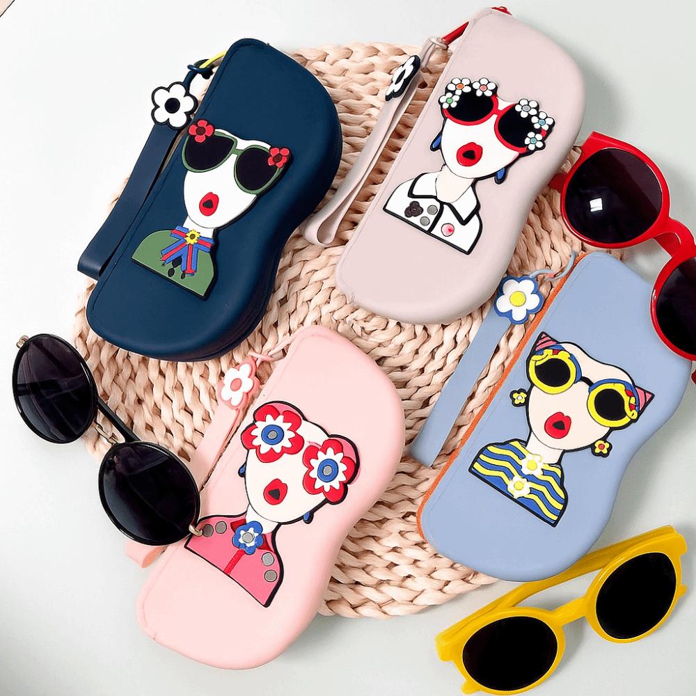 Waterproof Small Items Bag Multifunctional Sunglasses Pouch Silicone Eyeglasses Case Travel