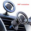 Car Magnetic Phone Holder Magsafe Ring Case Dashboard Air Outlet Mount 360 Degree Rotation for IPhone Samsung Auto Accessiores