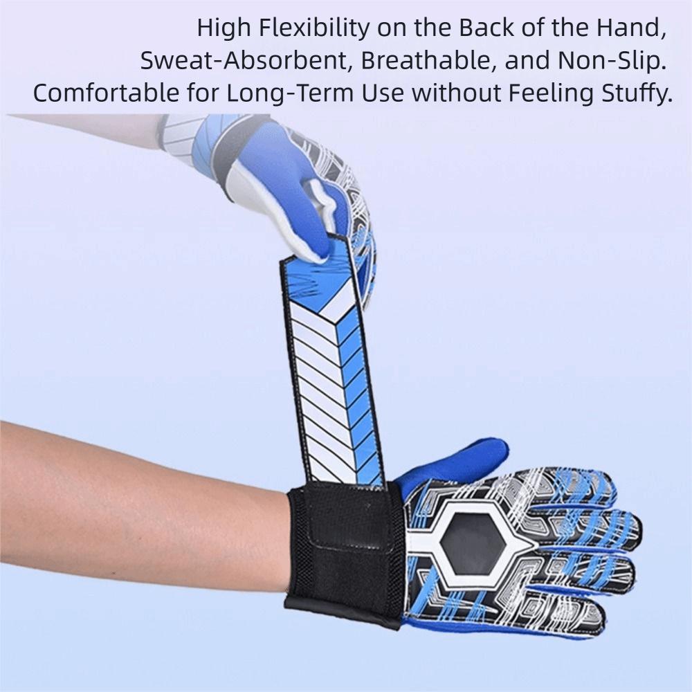 Non-Slip Latex Soccer Gloves Wear-Resistant Sports Gloves Goalkeeper Gloves Adult/Youth/Kids
