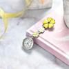 Lancardo Nurse Pocket Watch Flower Petal Clip Ladies Analog Watch Birthday Anniversary Mother's Day Valentine's Day Girlfriend Gift