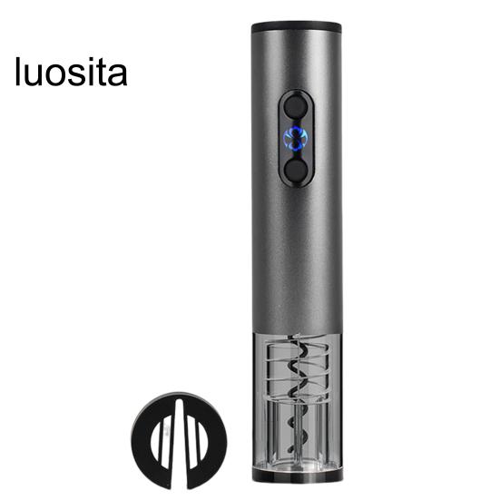 1 Set Bottle Opener, Rechargeable Electric Wine Opener, Effortless Automatic Cork Extractor for Home Bar Party
