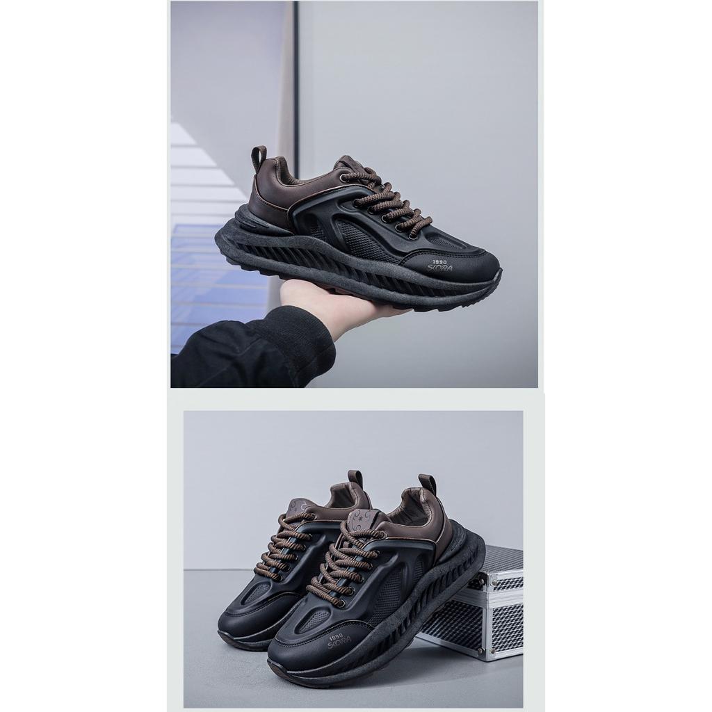 Повседневная обувь Мужская обувь Корейская модная обувь Pops Мужская обувь Tide Толстая подошва Спортивная обувь для бега