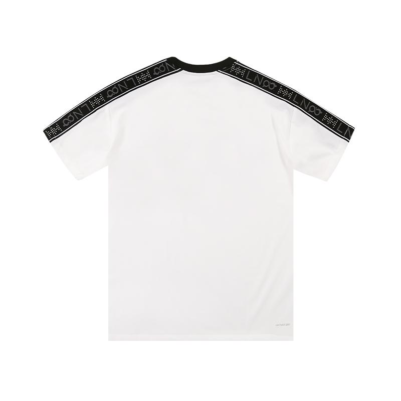 Футболки Li Ning Мужские Белые AYSV013 2 Круглый вырез Тонкие AYSV013