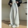 Striped Sweatpants Women's Spring and Autumn New High-waisted and Thin Wide-leg Pants Casual Loose Straight Sweatpants